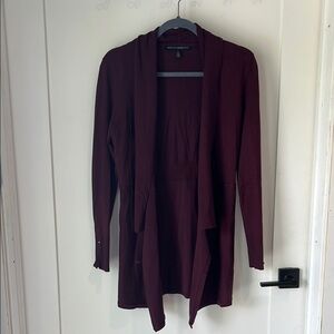 White House Black Market Maroon Cardigan